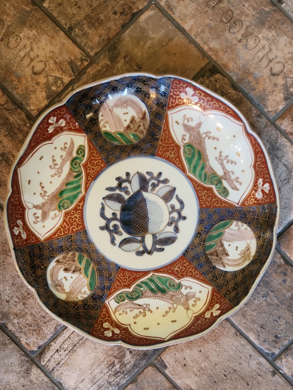Japanese Imari Ware 12" Porcelain Plate